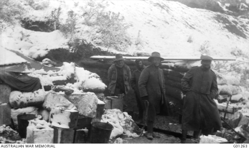 A digger's letter from snowbound Gallipoli